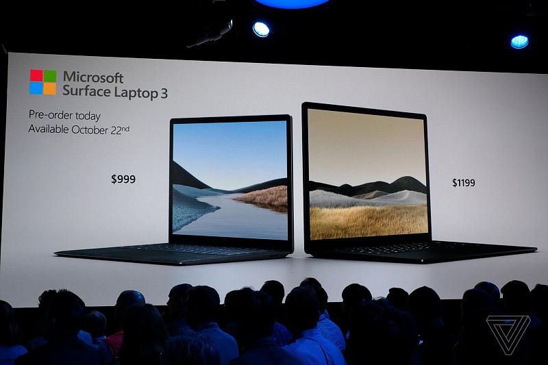Microsoft представила ноутбук Surface Laptop 3