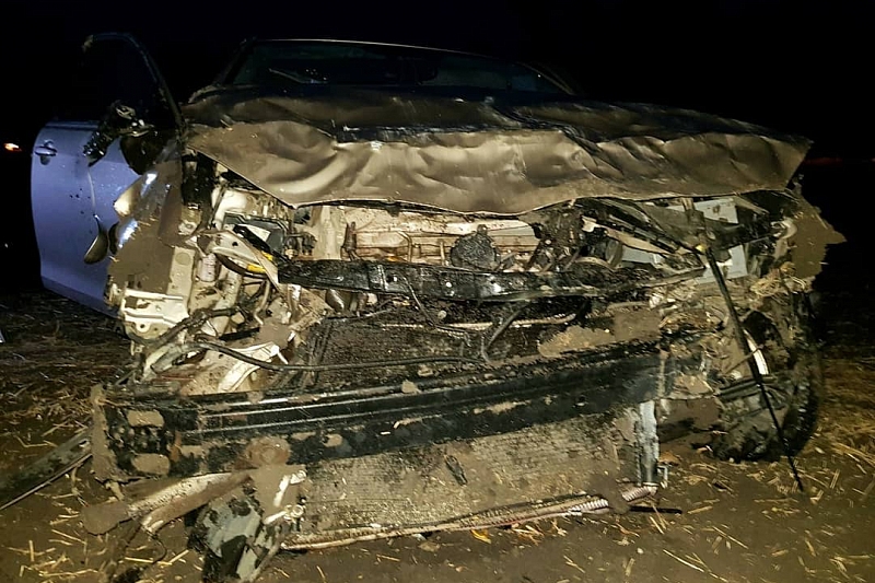 В Краснодарском крае Toyota Camry съехала с дороги и опрокинулась. Погиб пассажир, водитель госпитализирован