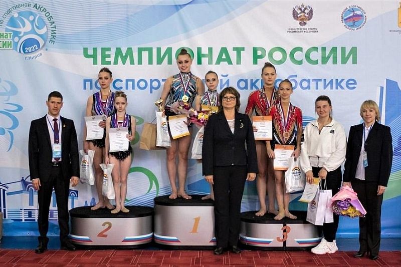 Спортсмены из Краснодарского края завоевали пять медалей на чемпионате России по спортивной акробатике 