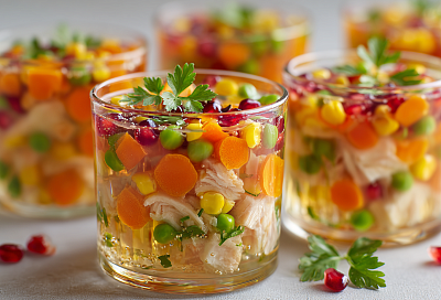 Холодец в стакане: готовится за час, застывает за ночь — на праздничном столе улетает первым, а гости просят рецепт