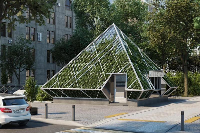 Кафе - «пирамида» на ул. Красной в Краснодаре станет зеленой