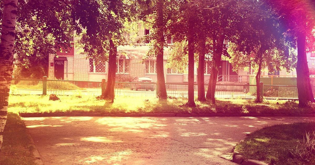 Двор Школы Фото