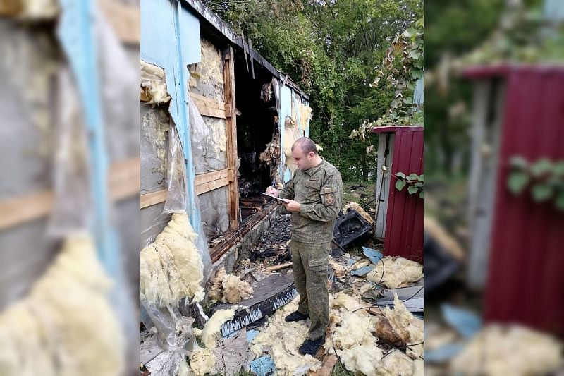 В Краснодарском крае при пожаре в вагончике погиб мужчина