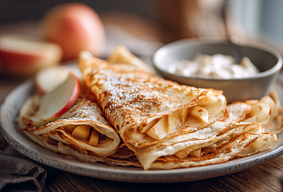 Яблочные блины: тонкие, ароматные и очень вкусные за 15 минут