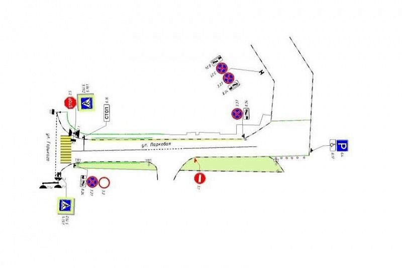 Схема организации дорожного движения транспорта на время проведения Sochi Jazz Festival.