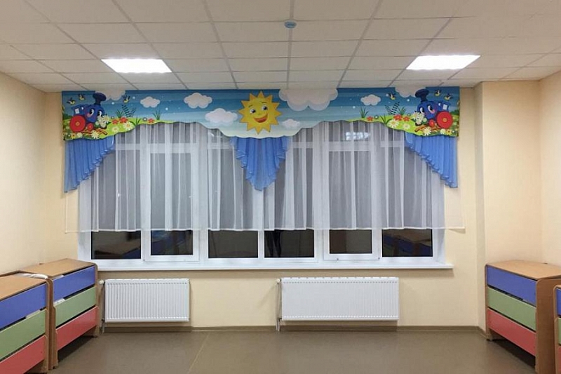 В станице Новоротитаровской в рамках нацпроекта построили детский сад на 200 мест
