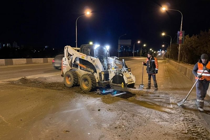 С начала года ямочный ремонт провели на 28 участках дорог Краснодара