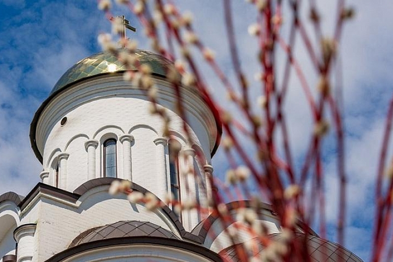 Вербное воскресенье: в храмах Екатеринодарской епархии богослужения проходят в режиме онлайн