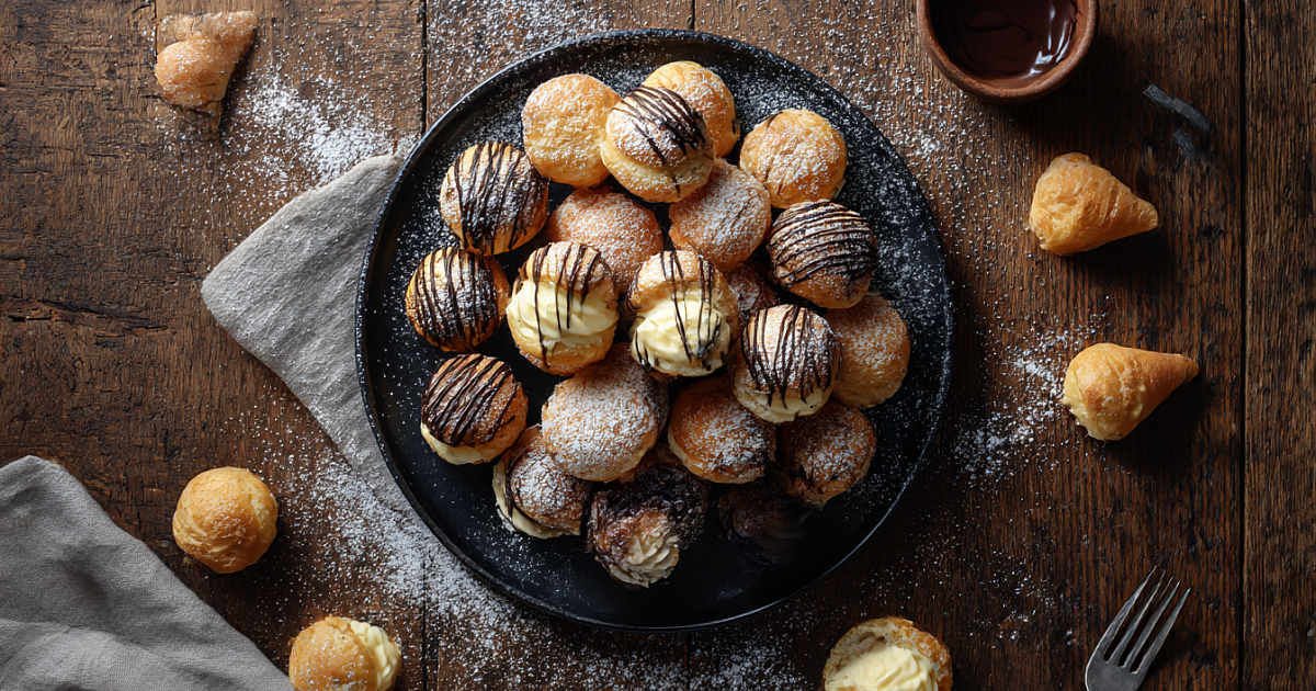 Профитроли за полдня: нежные «магазинные» пирожные из обычных продуктов