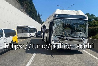 В Сочи произошло второе за день ДТП с участием пассажирского транспорта
