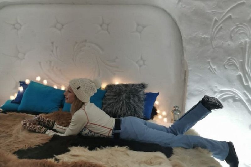 Отель из снега откроют на горнолыжном курорте Сочи