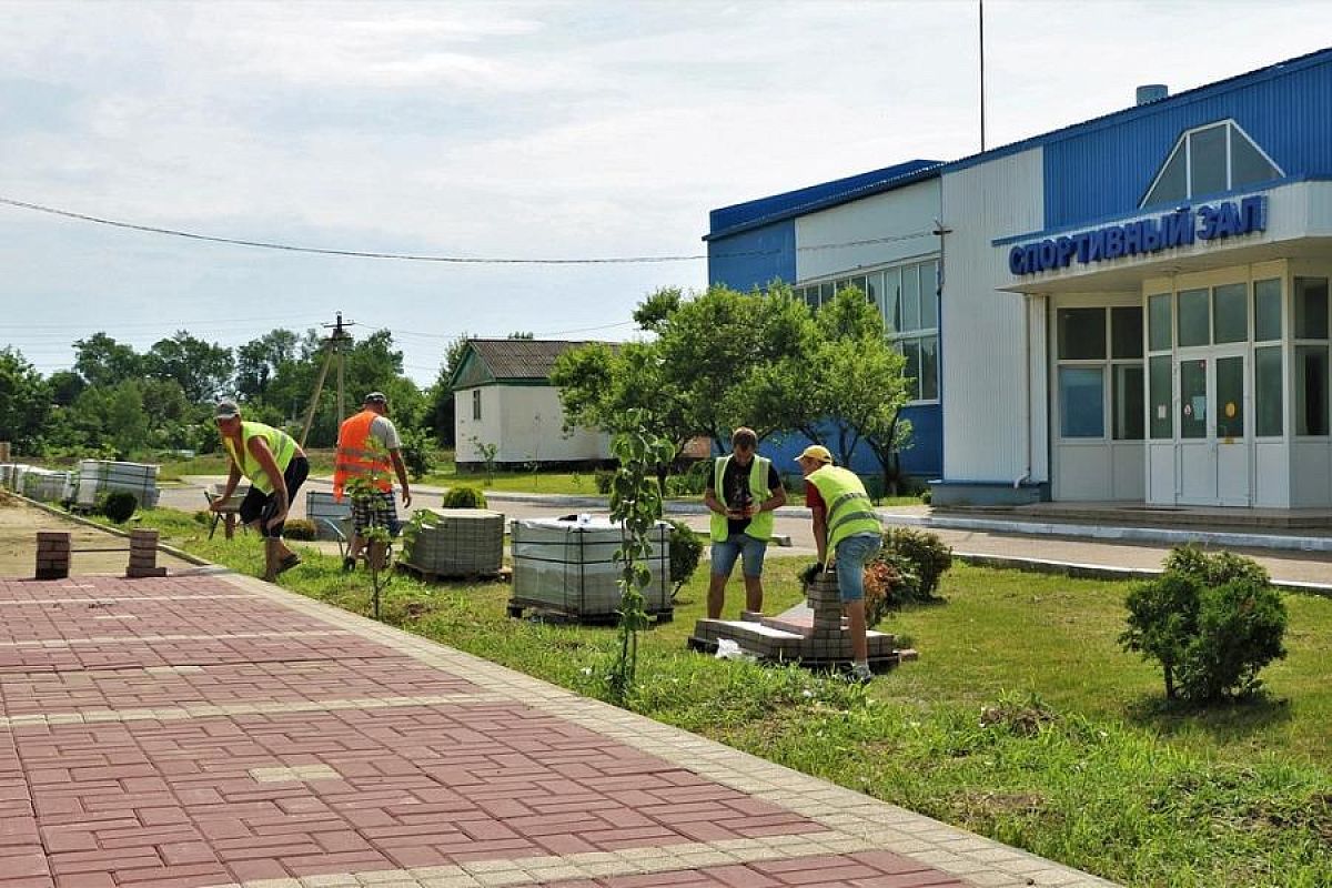 В Тихорецком районе благоустройство парка планируют завершить к концу июля