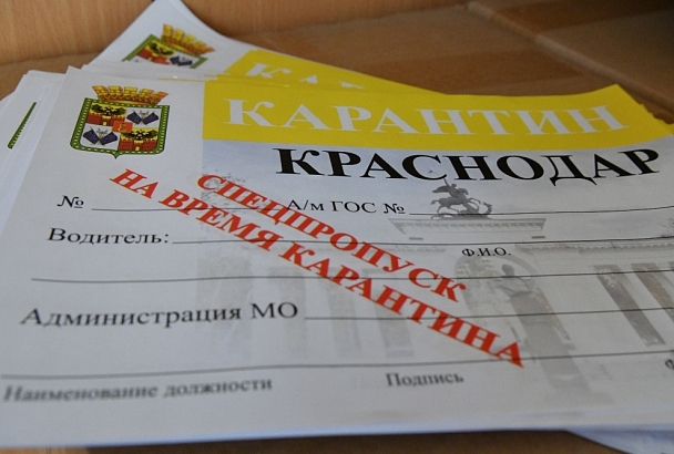 В Краснодаре работающим в условиях карантина предприятиям выдали более 100 тысяч желтых пропусков на машины
