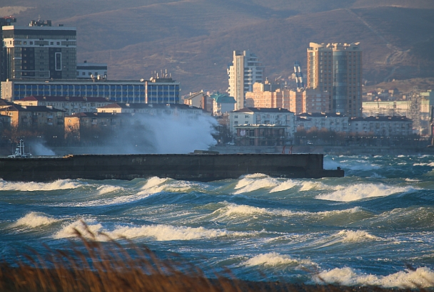 Жителей Новороссийска предупредили об ураганном ветре