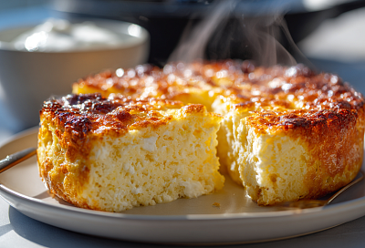 Овсяная запеканка с творогом за 20 минут на сковороде: нежная, сытная и без муки — идеальный завтрак