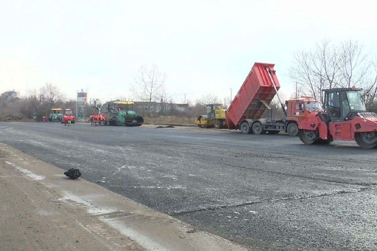 В хуторе Воскресенском построили временную площадку для загрязненного песка с пляжей Анапы