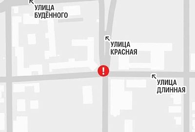 Движение транспорта частично ограничат ближайшей ночью на перекрестке в центре Краснодара