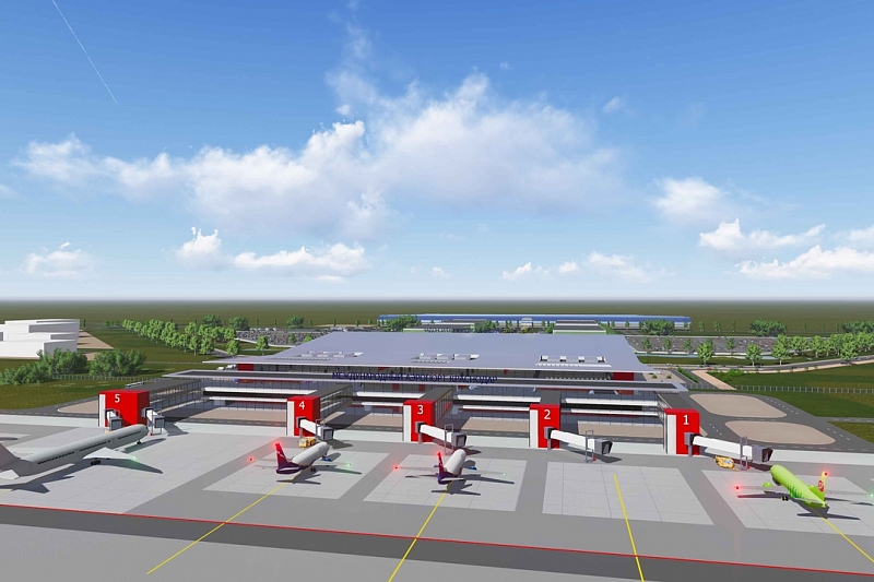 В Краснодаре новый терминал аэропорта будет трехэтажным