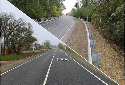 Ремонт пяти участков дорог по нацпроекту «Инфраструктура для жизни» завершен на Кубани