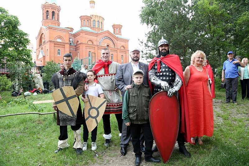 Историческую реконструкцию Невской битвы XIII века провели в Краснодаре
