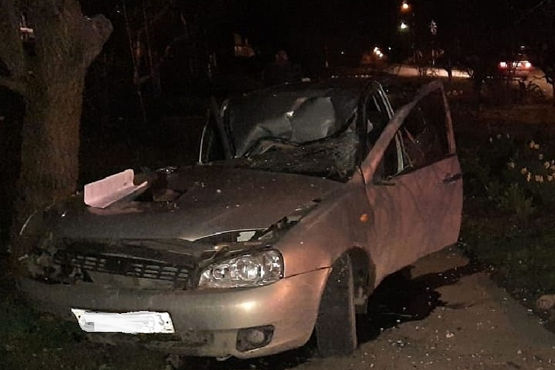 В Краснодарском крае водитель на ВАЗе врезался в дерево и погиб