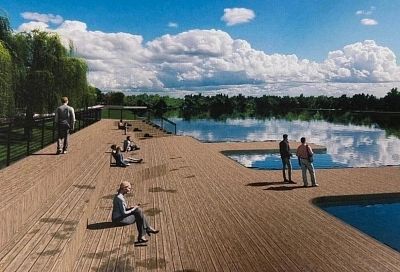 В станице Новопокровской стартовало благоустройство прибрежной зоны реки Ея