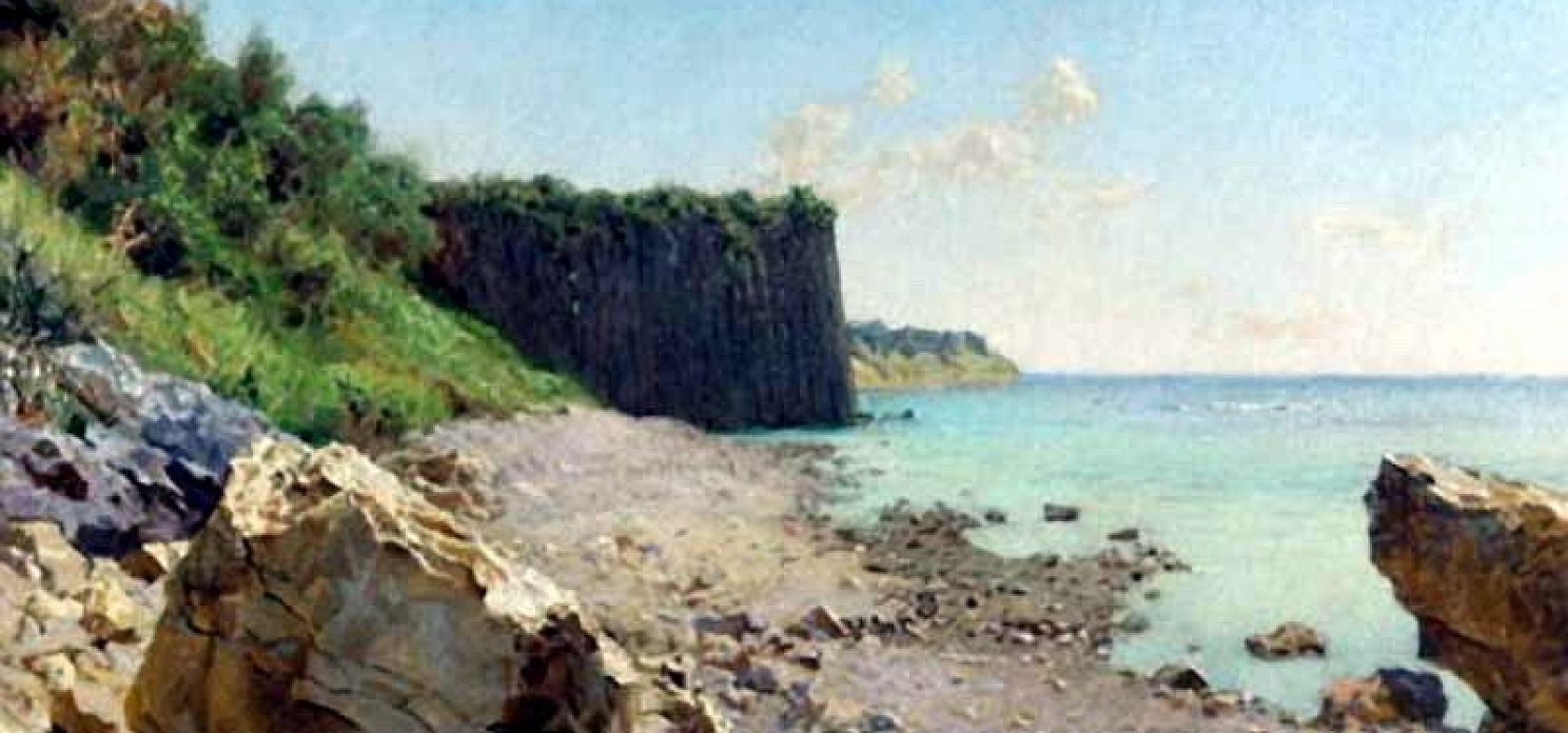 "Кадошские скалы", картина Александра Киселева