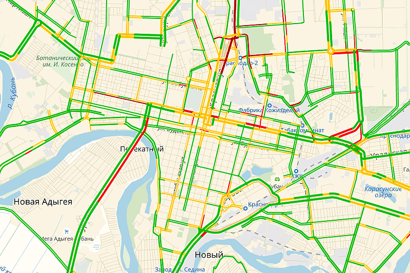 Карта транспорта краснодара онлайн