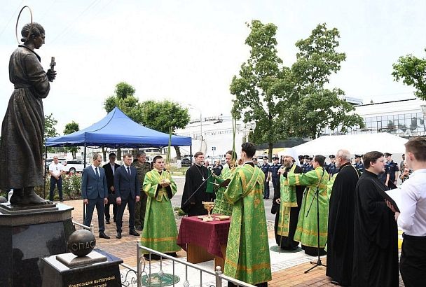 В Краснодаре на Ростовском Шоссе открыли памятник Иоанну Русскому