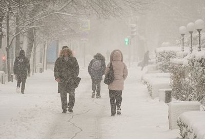 Снегопады в Краснодарском крае будут идти до конца недели