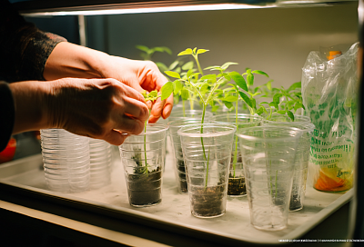 Сею томаты на туалетной бумаге в плошку: крепкая рассада без черной ножки и гнили