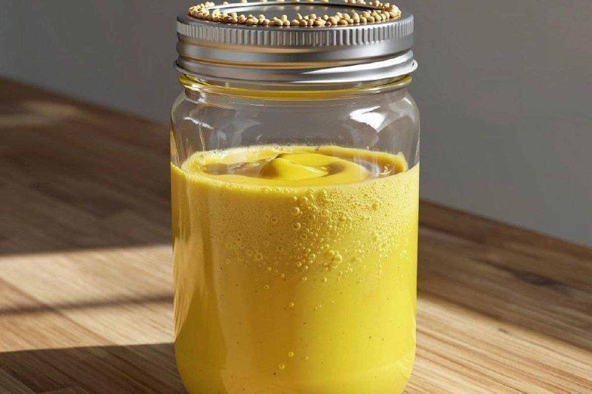 Домашняя горчица за 15 минут. Готовится из сухого горчичного порошка и по вкусу напоминает дижонскую