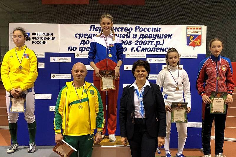 Спортсменка из Краснодарского края завоевала «золото» первенства России по фехтованию