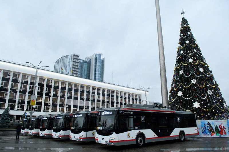В Краснодаре новые троллейбусы 1 декабря вышли на маршрут