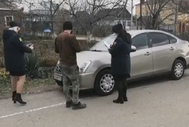 Иномарку накопившего около 100 штрафов за нарушения ПДД водителя арестовали в Краснодарском крае