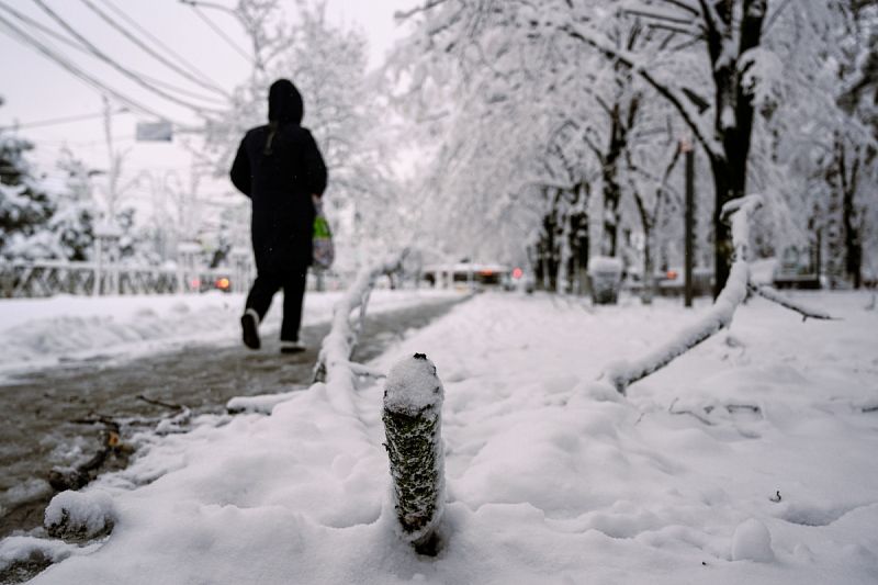 Налипание мокрого снега ожидается в Краснодарском крае