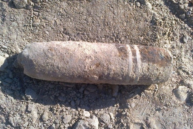 В Краснодарском крае обнаружили артиллерийский снаряд времен Великой Отечественной войны