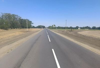 Участок дороги в Новопокровском районе отремонтировали по нацпроекту