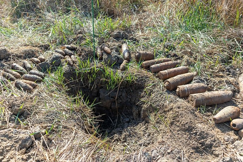 Эхо войны: на Кубани нашли 145 боеприпасов времен Великой Отечественной
