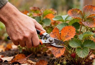 Готовим клубнику и смородину к зиме: обрезка листьев и полезные подкормки