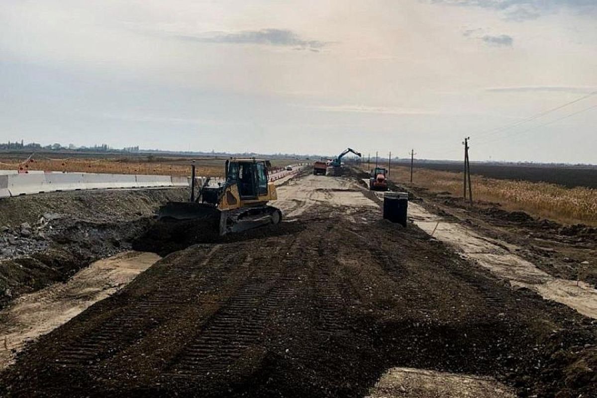 В Славянском районе проводят капитальный ремонт моста