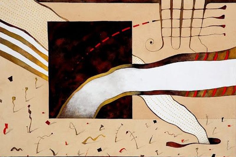 Романтические абстракции художника Михаила Сенькина будут представлены в выставочном зале
