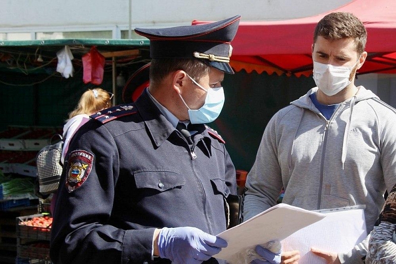В Краснодаре 19 мая оштрафовали 185 человек за нарушение карантина
