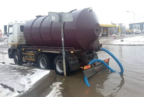 В Краснодаре подтопило улицы