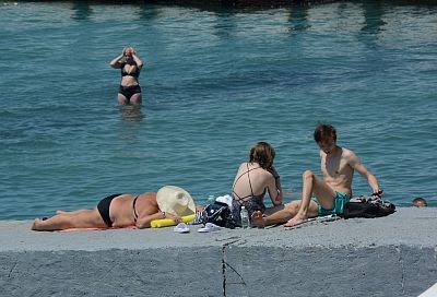 Какая температура воды в море на курортах Краснодарского края