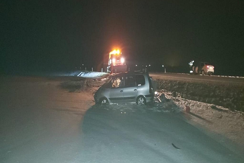 В Краснодарском крае погиб водитель опрокинувшейся иномарки