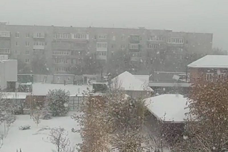 Пришла зима: в Краснодарском крае выпал первый снег