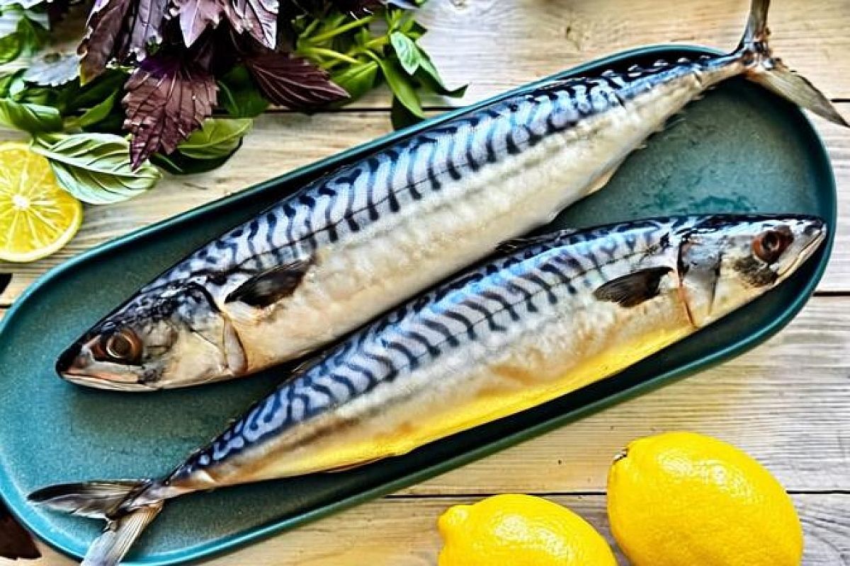 Больше никакого маринада. Соль, сахар, специи, завернула в пищевую пленку  и вкуснейшая скумбрия готова