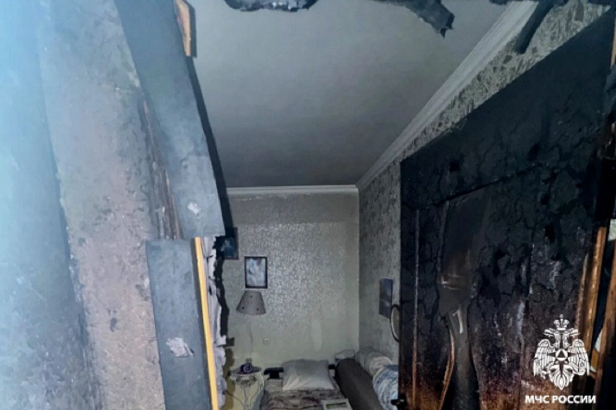 При пожаре в пятиэтажном доме на Кубани пострадали четыре человека, трое из них дети