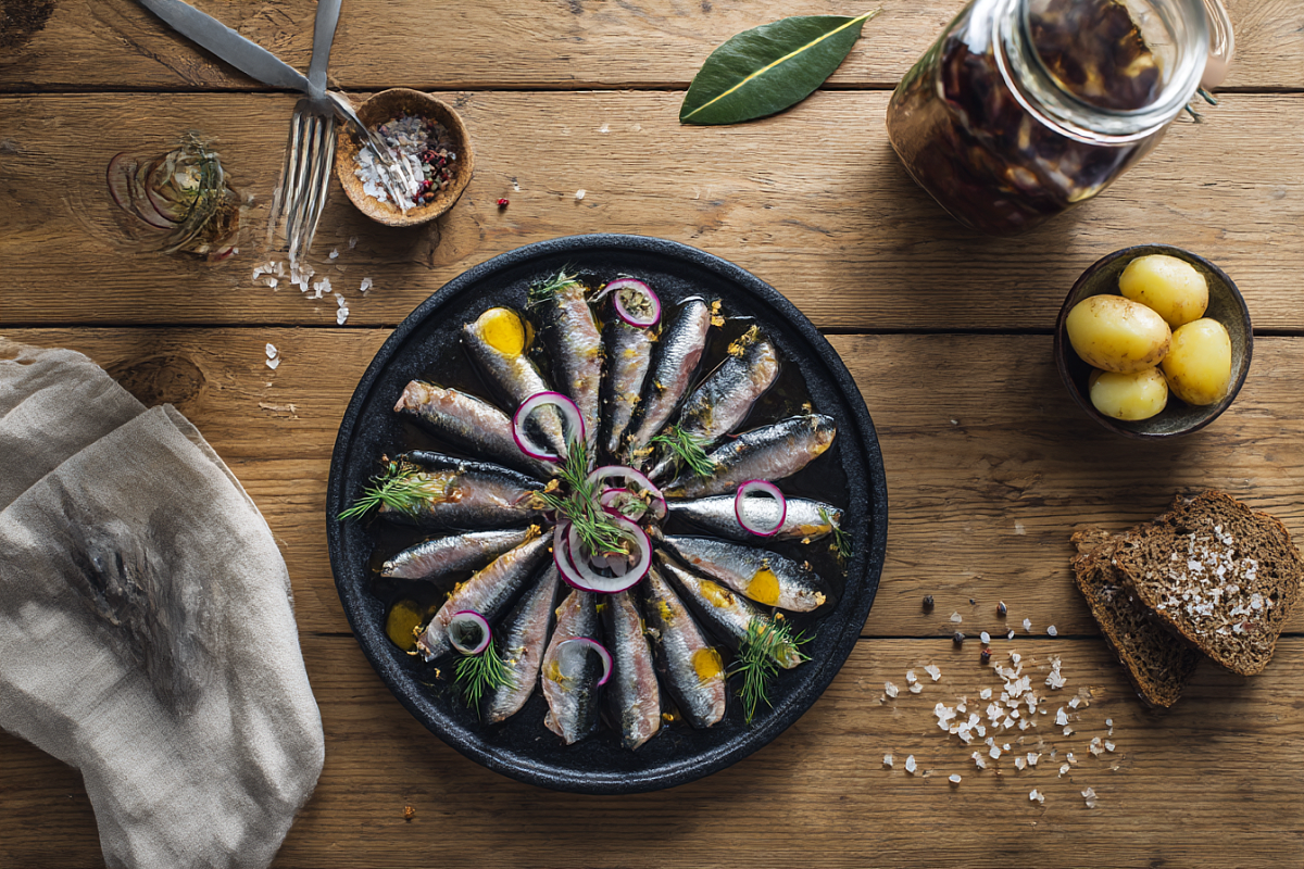 Малосольная селёдка в пряном тузлуке к новогоднему столу